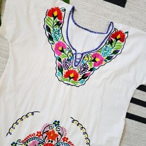Embroidered | Cotton Muslin | Pueblo Dress